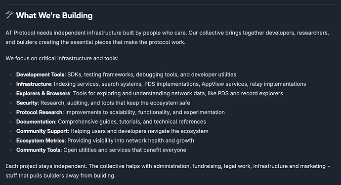 What we are building